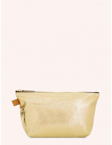 POCHETTE/TROUSSE LENCIL - METAL GOLD de pas cher